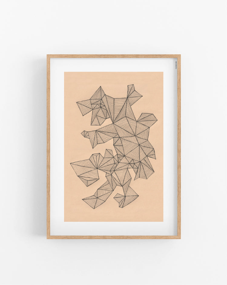 Line Triangles poster