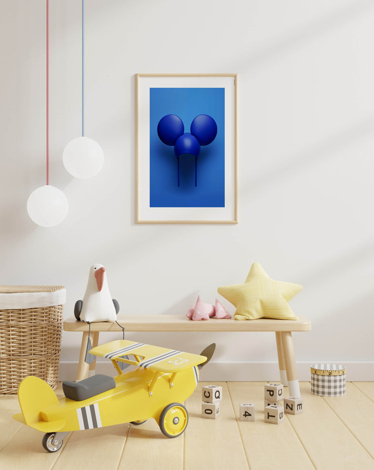 Blue Mouse Hat plakat