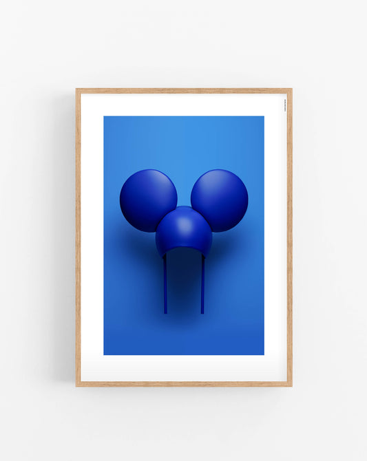 Blue Mouse Hat plakat