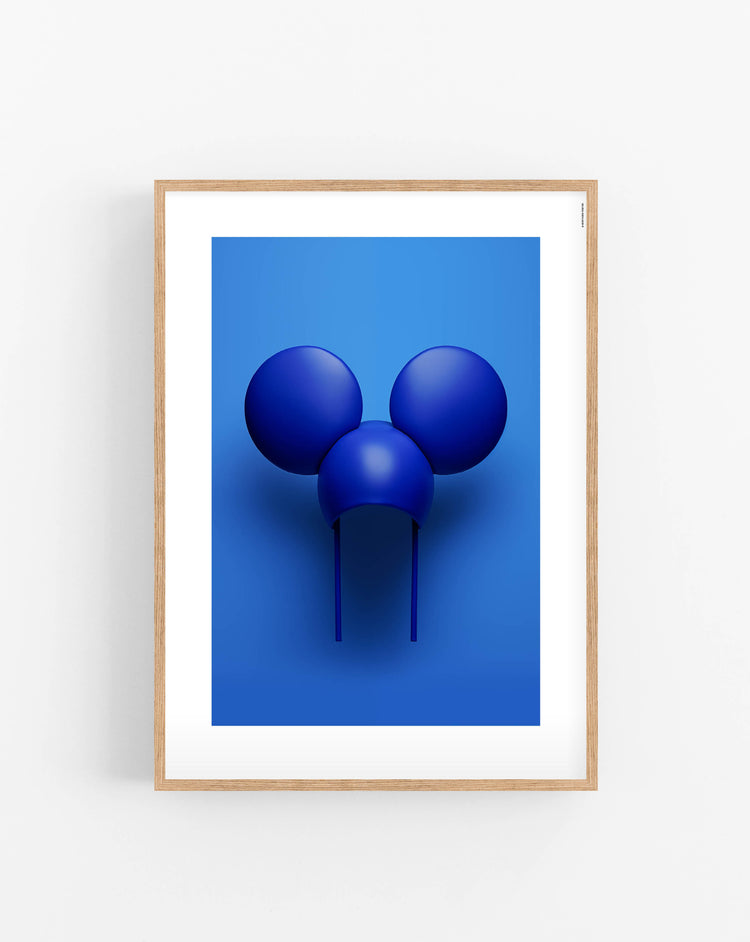 Blue Mouse Hat plakat