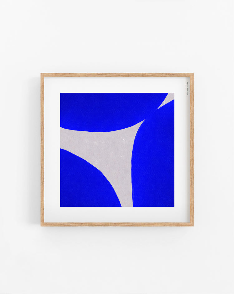 Blue Shapes plakat