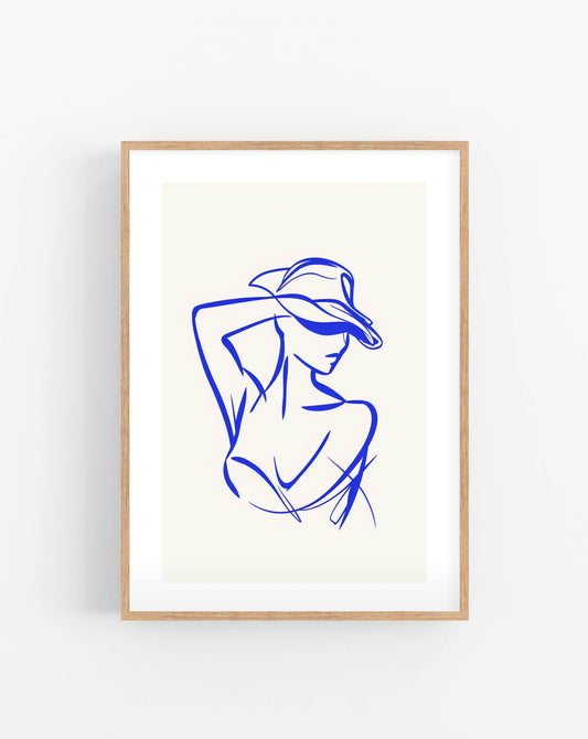 Blue Line Lady plakat