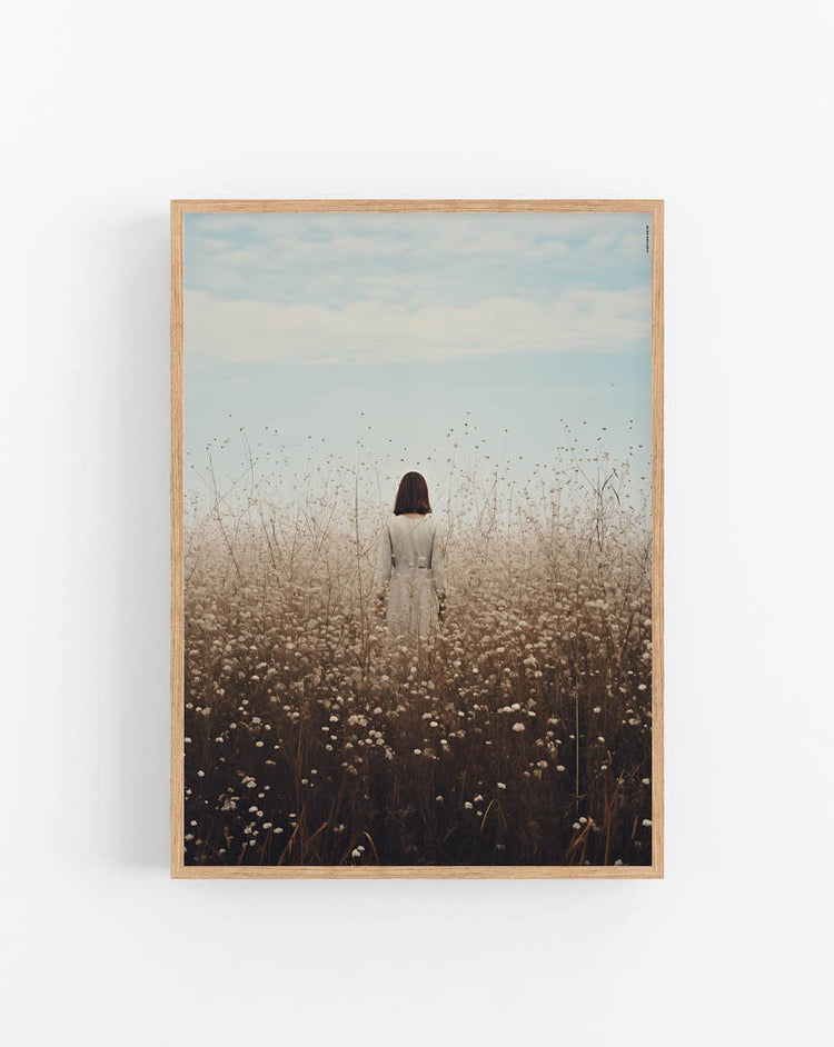 Dusty Flower Field poster