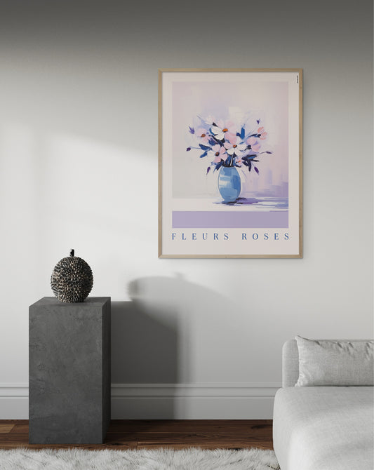 Fleurs Roses plakat