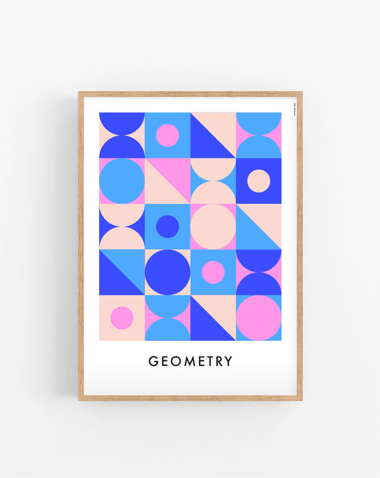 Geometry Pink plakat
