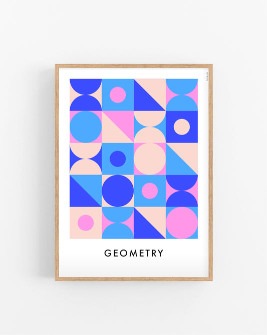 Geometry Pink poster