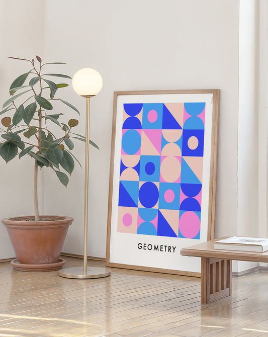 Geometry Pink plakat