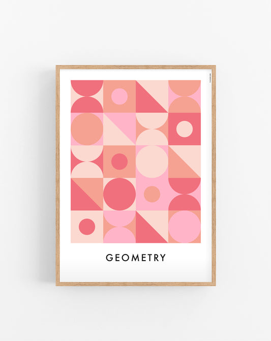 Geometry Red plakat