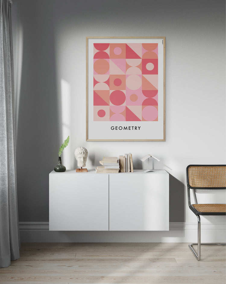 Geometry Red poster