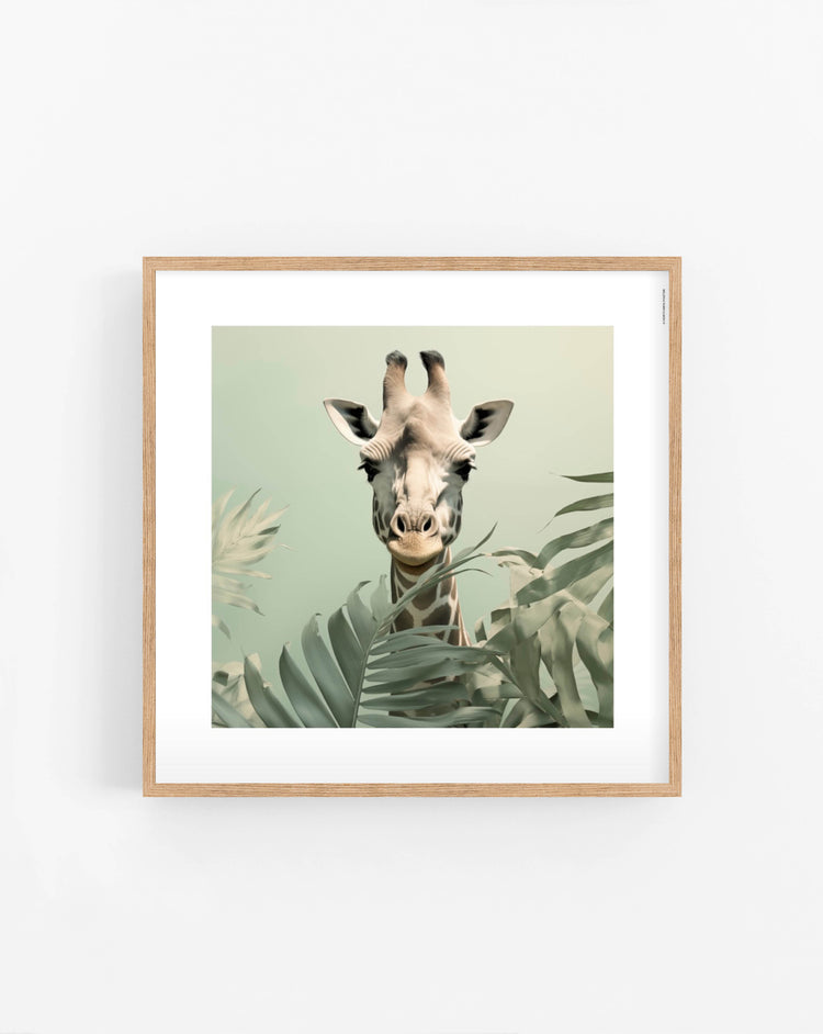 Giraffe in the Green poster