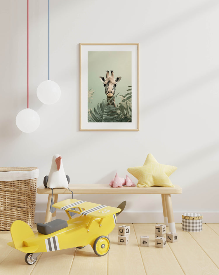 Giraffe in the Green poster