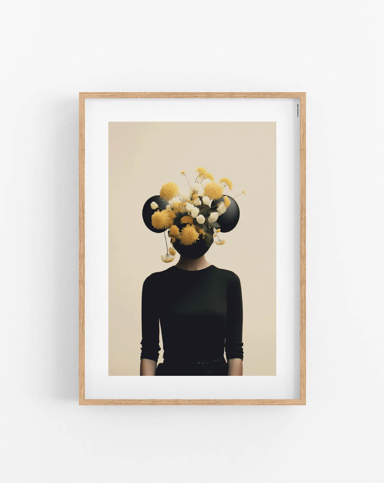 Miss Mouse Flowers poster