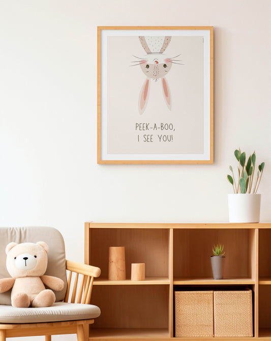 Peek-a-boo poster