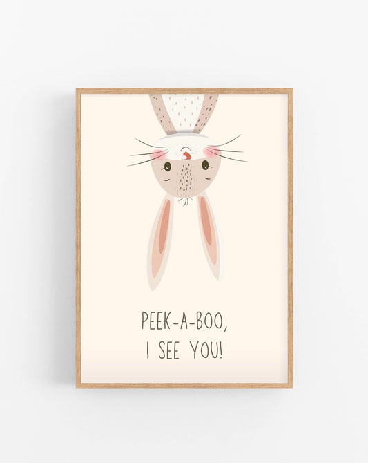 Peek-a-boo poster