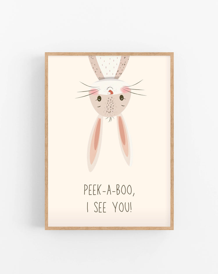 Peek-a-boo poster