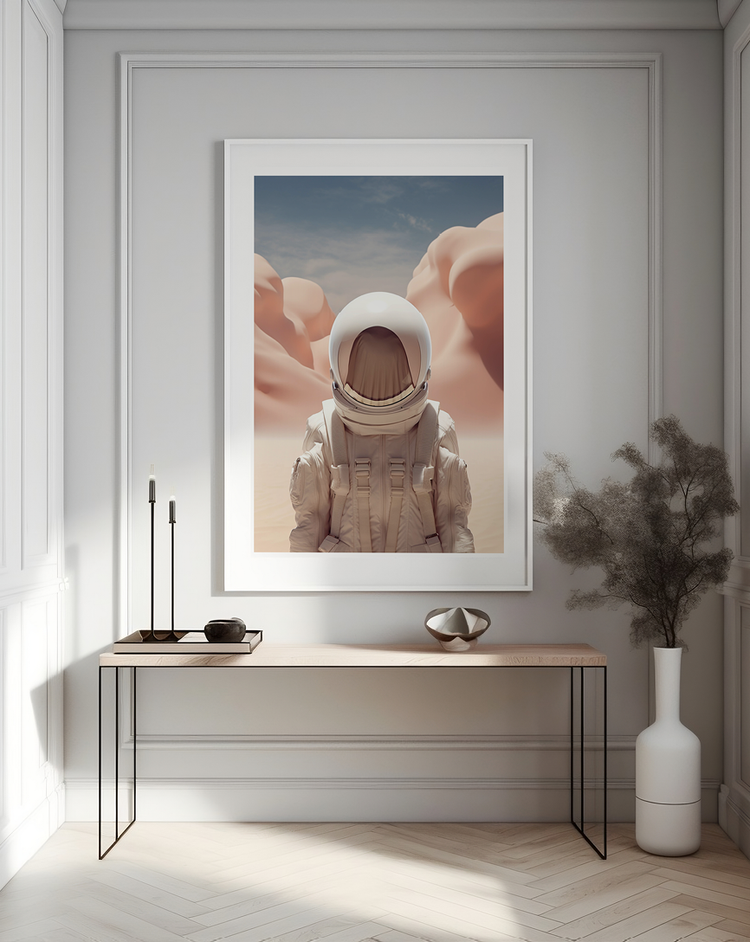 Pink Astronaut poster