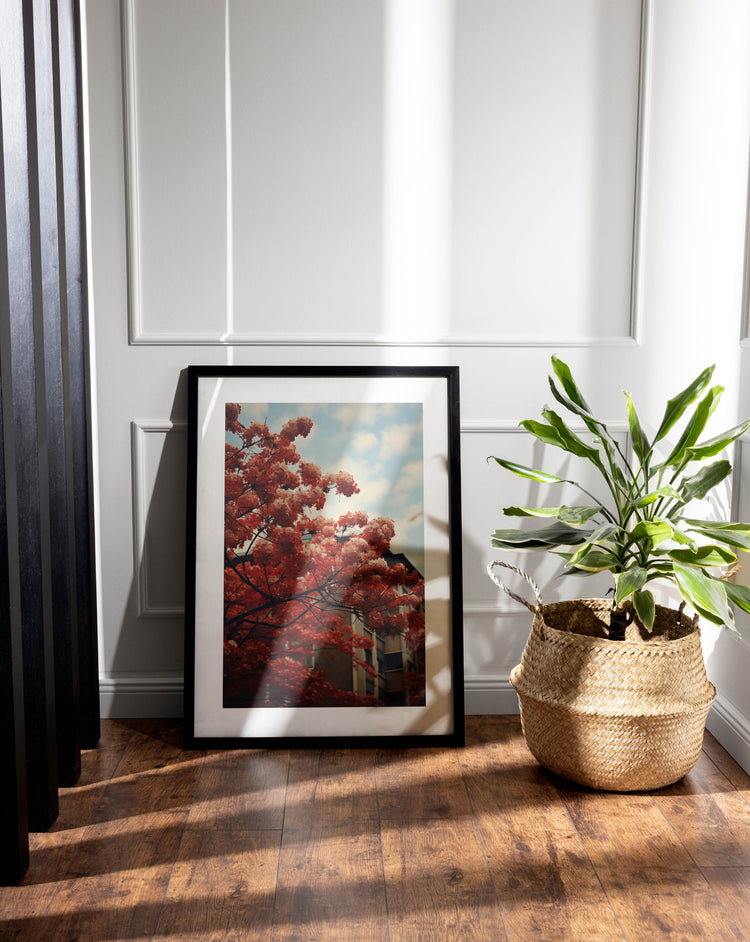 Red Blossom Tree poster