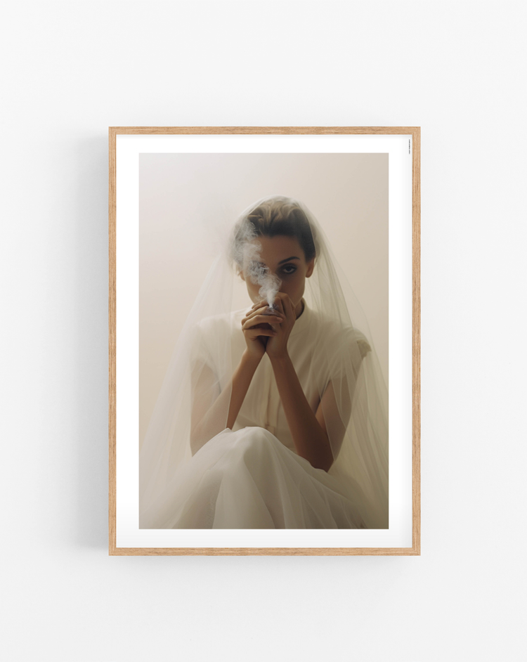 Smoking bride poster