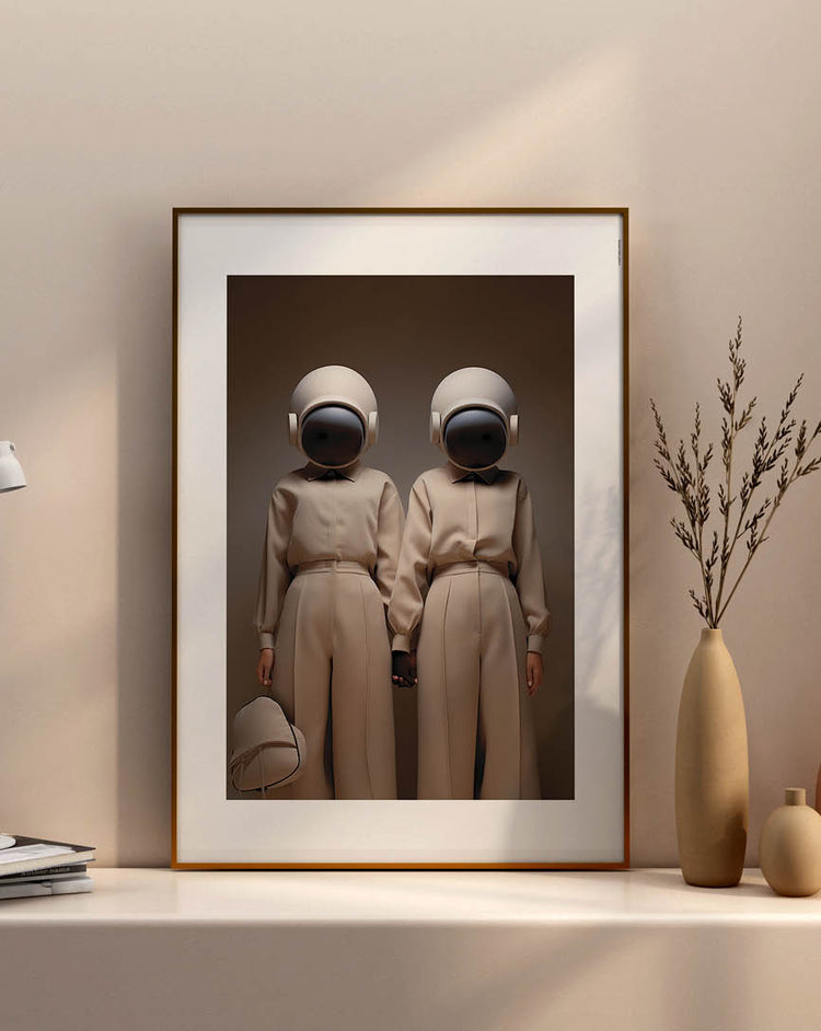 Spaced Beige poster