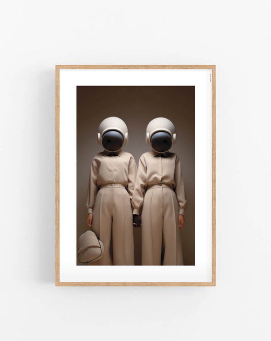 Spaced Beige poster