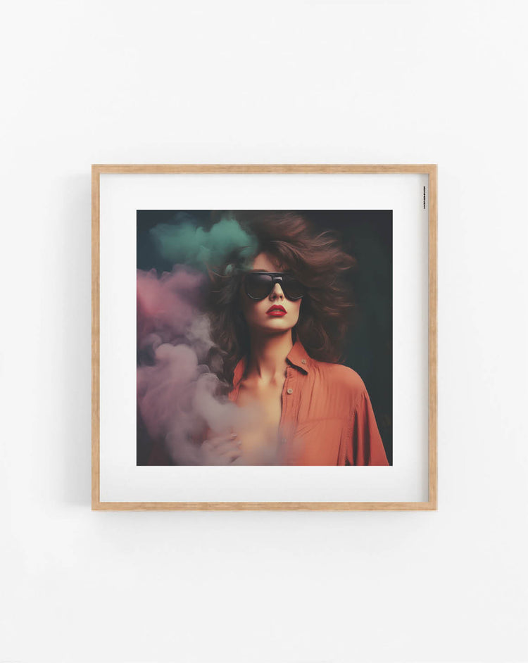 Shades in Pink Smoke poster