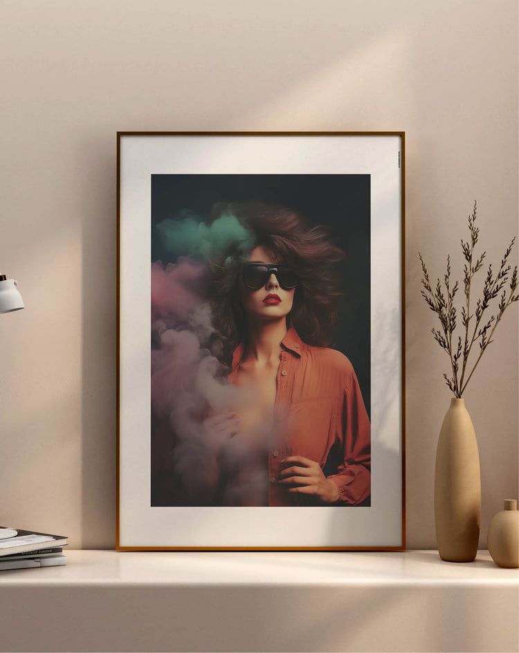 Shades in Pink Smoke poster