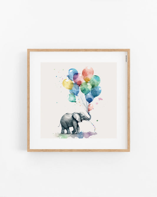 Balloon Elephant plakat