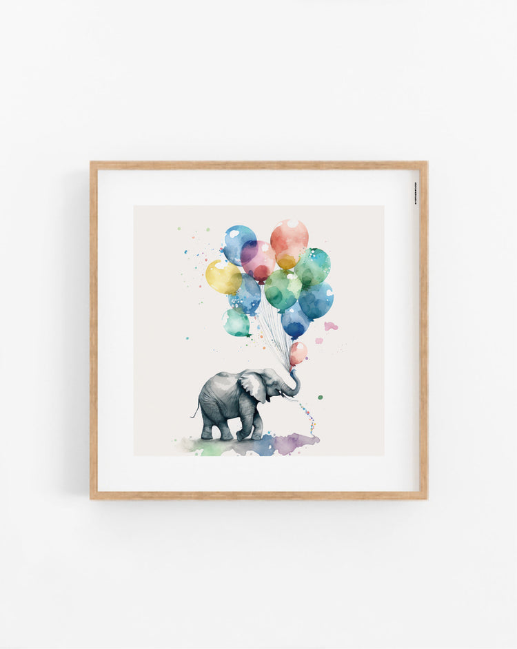 Balloon Elephant poster