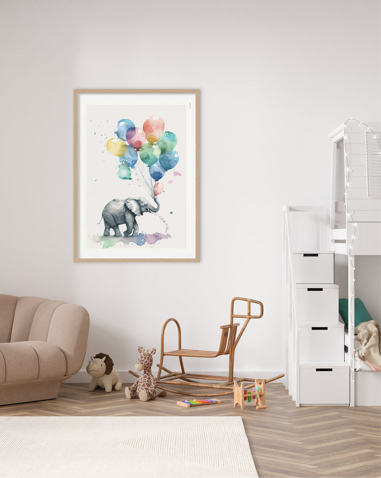 Balloon Elephant poster