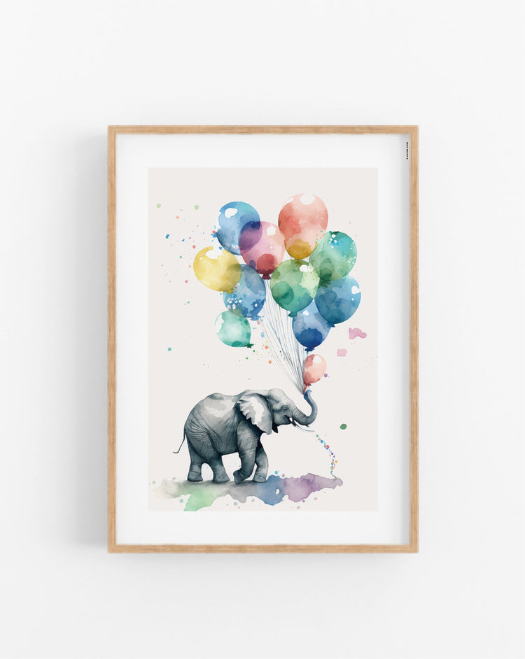 Balloon Elephant plakat