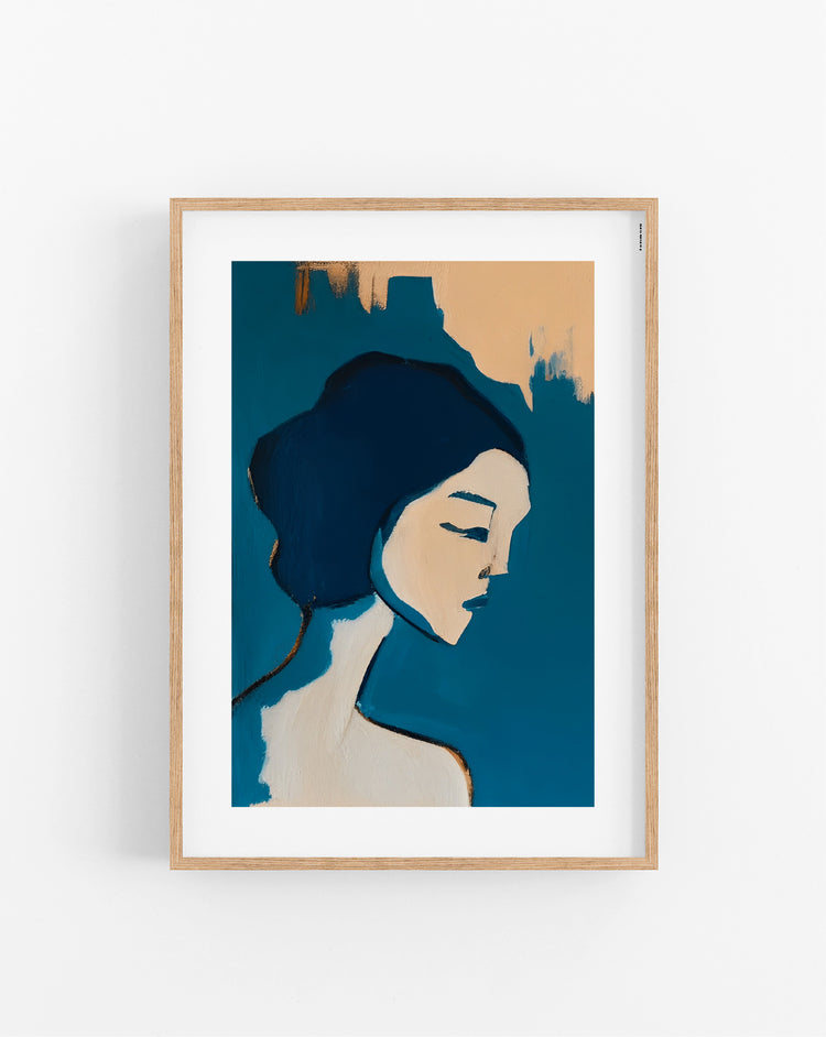 Blue Silhouette plakat