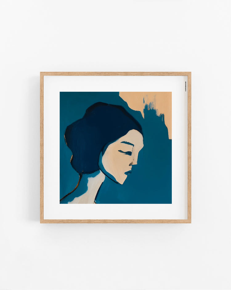 Blue Silhouette poster