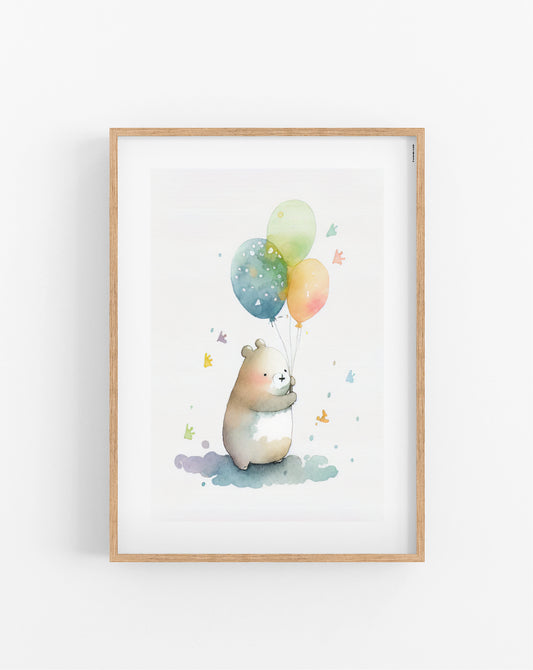 Balloon Chipmunk poster