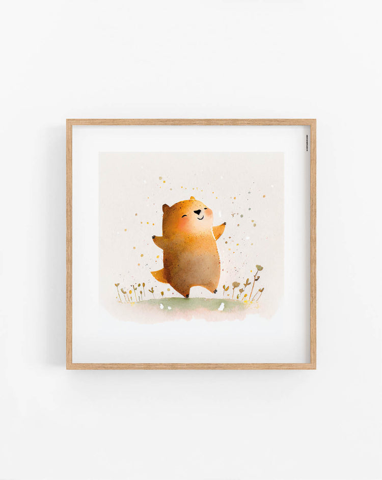 Happy Chipmunk poster