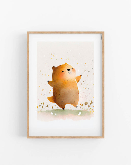 Happy Chipmunk poster