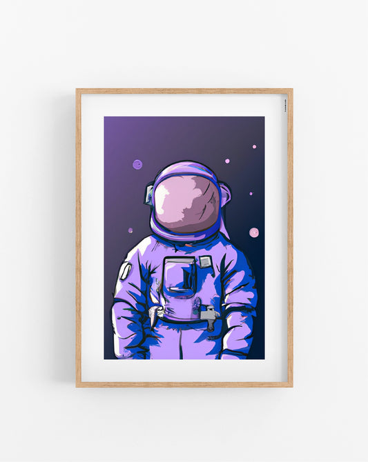 Purple Astronaut plakat