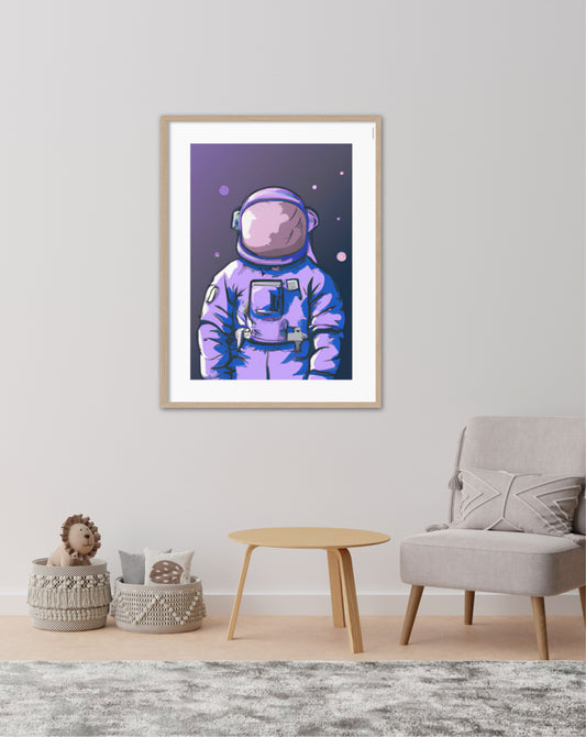 Purple Astronaut plakat