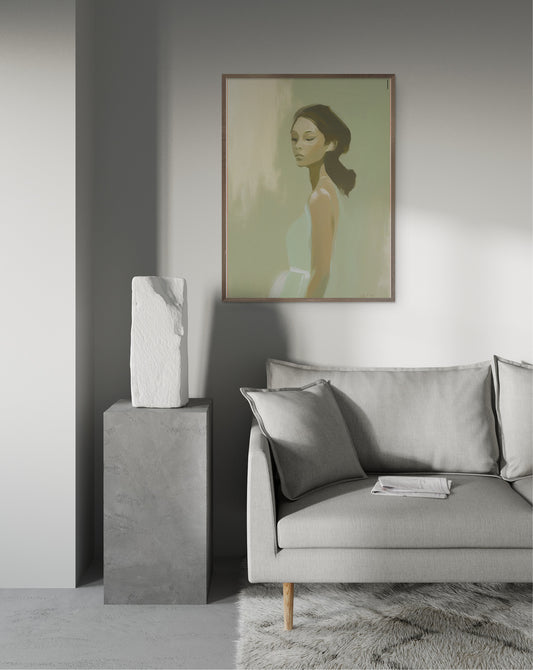 White dress plakat
