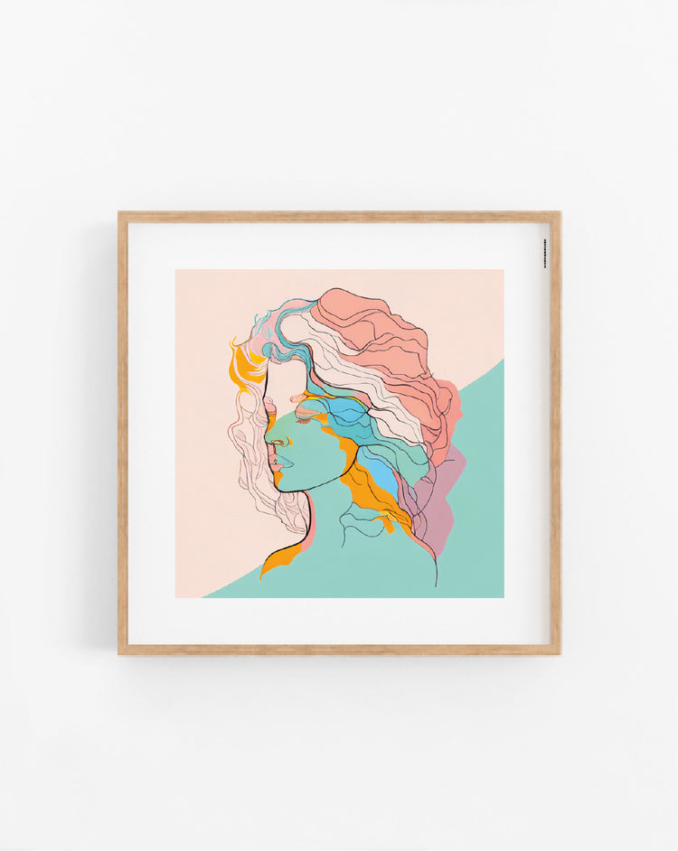 Pastel Hair poster