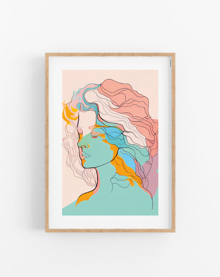 Pastel Hair plakat